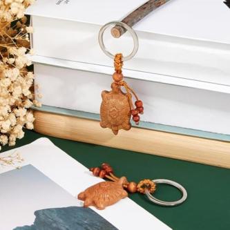 SUPERFINDINGS 2PCS Turtle Keychains Feng Shui keychain Good … in George Town - Image 1