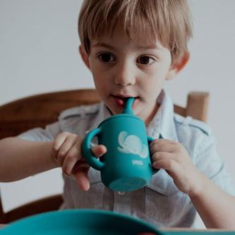 Sassi Silicone Straw Cup (Assorted Designs) in Woodlands - Image 1