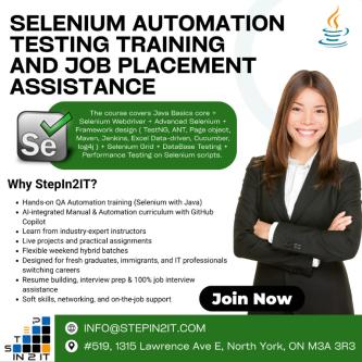 Selenium Automation Testing & Job Placement Assistance in Scarborough - Image 1