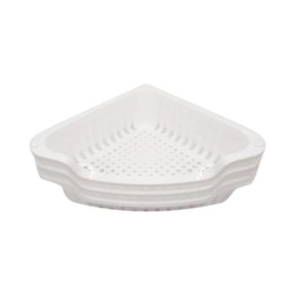 Selma 3-Tier Triangular Shelf - White Multipurpose Shelf … in Singapore - Image 1