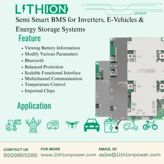 Semi Smart BMS for Inverters, E-Vehicles & Energy Storage System in Noida - Image 1
