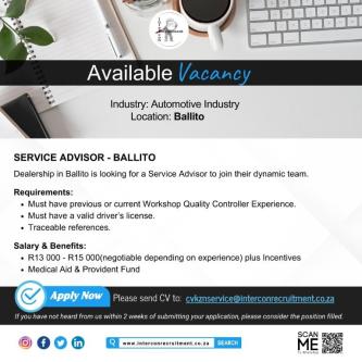 Service Advisor - Ballito in Durban - Image 1