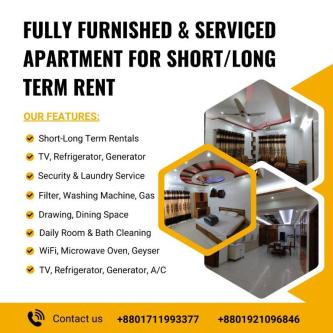 Serviced Apartment Furnished 4BHK RENT In Bashundhara R/A. in Dhaka - Image 1