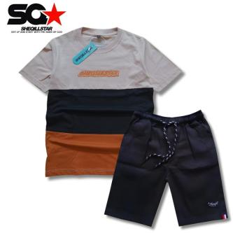Short Chinos Set for Kids with Color Combination Application … in Singapore - Image 1