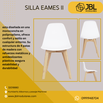 Silla Eames moderna y ergonómica – elegante, cómoda y duradera en Quito - Imagen 1