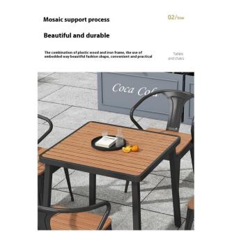 Simple Balcony Table And Chair Set Courtyard Garden Fallow … in Singapore - Image 1
