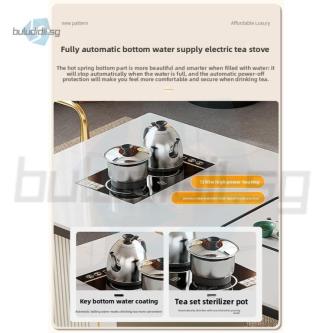 Slate Tea Table And Chair Set For Home Use, Small Apartment … in Singapore - Image 1
