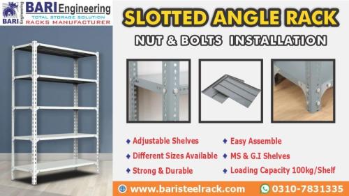 Slotted Angle Rack | Open Shelf Racks | Industrial Racks | Steel in Lahore - Image 1