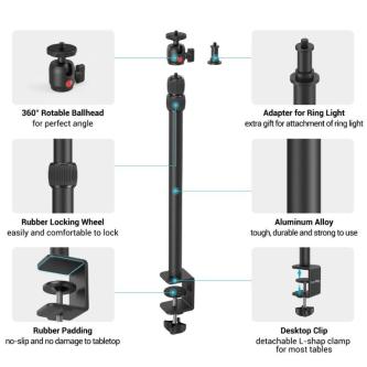 SmallRig Camera Desk Mount Table Stand, Adjustable Light … in Singapore - Image 1