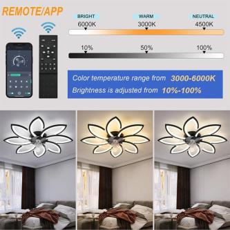 Smart Ceiling Fan Light – Remote Control | 6-Speed | Quiet … in Ipoh - Image 1