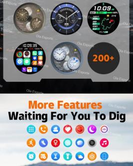Smart Watch 2025 Compass Waterproof Health&Sleep Monitoring … in Singapore - Image 1