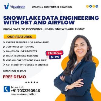 Snowflake Data Engineer training | Data Engineering with DBT in Hyderabad - Image 1