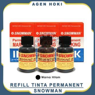 Snowman Permanent Marker Ink Refill - Black Marker Ink Refill in Singapore - Image 1