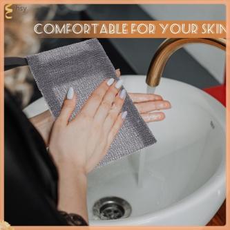 ???? Soap Storage Mesh Pouch with Exfoliating Feature for … in Singapore - Image 1