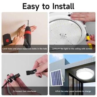 Solar Ceiling Light Outdoor Light Waterproof Lamp LED Light … in Mandai - Image 1