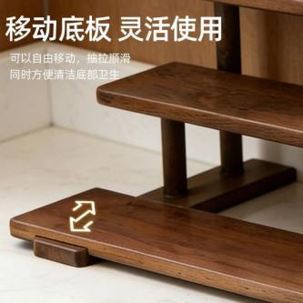 Solid Wood Storage Shelf Dressing Table Perfume Display … in Woodlands - Image 1