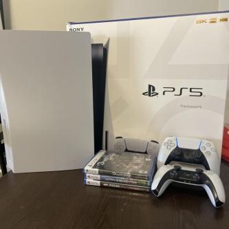 Sony PS5 Disc Edition Konsole mit 2 Controllern in Schwaz - Bild 1