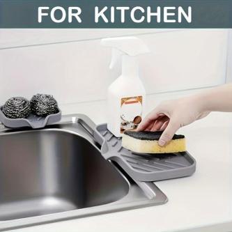 Sponge Storage Rack, Self-Draining Tray Sink Organizer … in Kajang - Image 1
