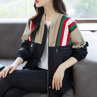Spring Autumn Baseball Uniform Short Jacket Ladies Plus … in Singapore - Image 1