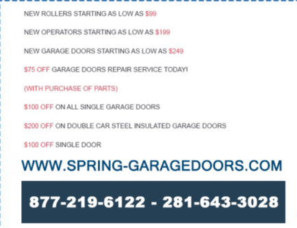 Spring Garage Doors in Spring - Image 1