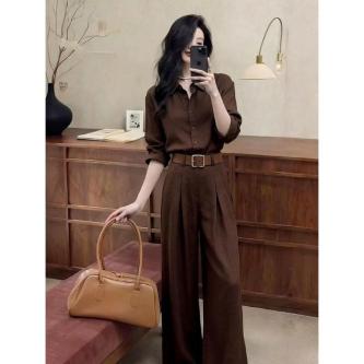 Spring Shirt Suit Pant Set - Luxurious Coffee Color | … in Kampung Bentong - Image 1