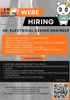 Sr. Electrical Design Engineer | Onsite Set up in Pinyahan - Image 1