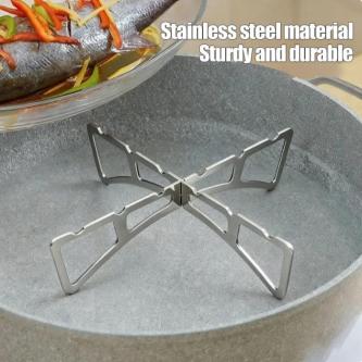 Stainless Steel Camping Steamer Rack Portable Multi-Use Pot … in Singapore - Image 1