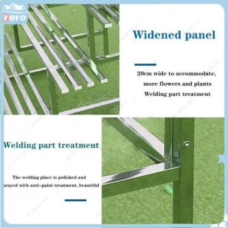 Stainless Steel Flower Stand Plant Rack Waterproof Step … in Singapore - Image 1