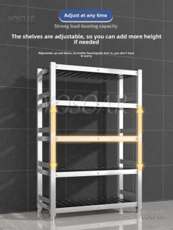 Stainless Steel Shelf Rack Square Tube Storage Rack … in Singapore - Image 1