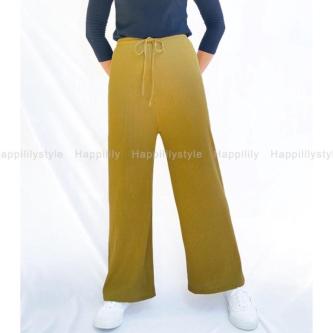 Straight-Leg Pants Made Of Ribbed Fabric Lots Of Stretch … in Singapore - Image 1