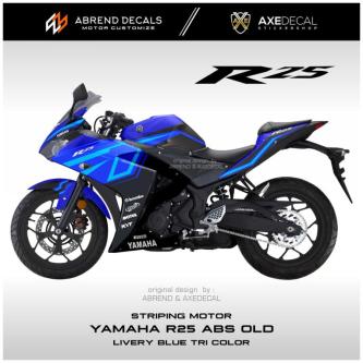 Striping R25 Blue Tri Color Aji Firmanto Yamaha R25 Abs Old … in Singapore - Image 1