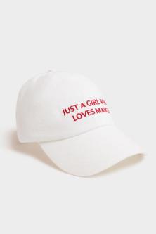 Stylerunner Unstructured Dad Cap Margs White Red in Wellington - Image 1