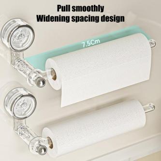 Suction Cup Kitchen Tissue Rack Punch-free Cabinet Paper … in Singapore - Image 1