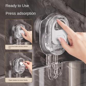 Suction Cup Storage Rack, Non-Perforating Wall-Mounted … in Singapore - Image 1
