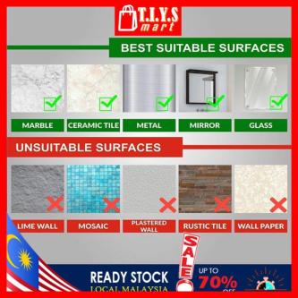 T.I.Y.S Rack Adhesive Bathroom Kitchen Bathroom Rak Mandi … in Singapore - Image 1