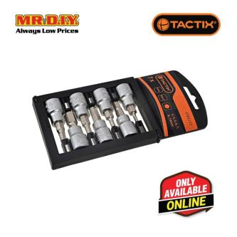 TACTIX Bit Socket Hex Set With Rack (7 pieces x 3/8 Inch) in Ipoh - Image 1