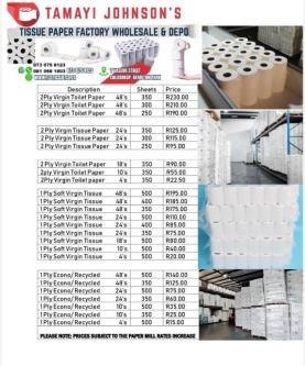 TOILET PAPER & WASHING POWDER in Brakpan - Image 1