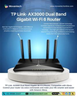 TP Link - AX3000 Dual Band Gigabit Wi-Fi 6 Router in Pune - Image 1