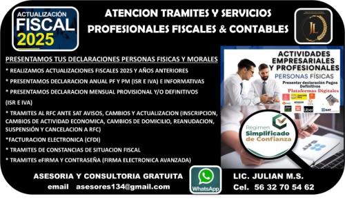 TRAMITES Y SERVICIOS PROFESIONALES FISCALES & CONTABLES en la Colonia Polanco - Imagen 1