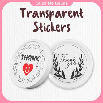 TRANSPARENT STICKER Customize Sticker Label (Print Your Own … in Malacca Town - Image 1