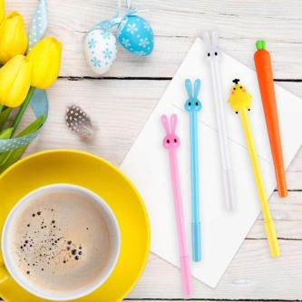 TUPARKA 30Pcs Easter Pen Bulk Rabbit Gel Ink Pens Carrot … in Singapore - Image 1