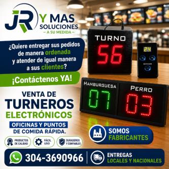 TURNEROS ELECTRÓNICOS PUNTOS COMIDA RÁPIDA MEDELLIN ANTIOQUIA en Medellín - Imagen 1