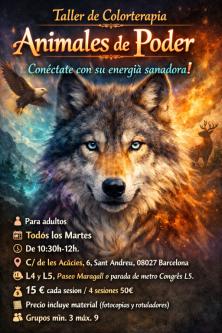 Taller Colorterapia Conéctate con los animales de poder en Viladecans - Imagen 1