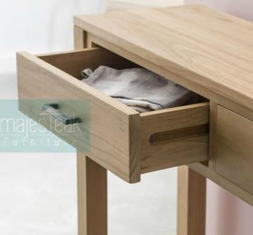 Teak Console Table 2 Drawers in Kuala Selangor - Image 2