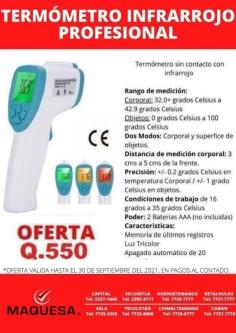 Termometro Infrarrojo Profesional Rango de medición Corpora en Chimaltenango - Imagen 1