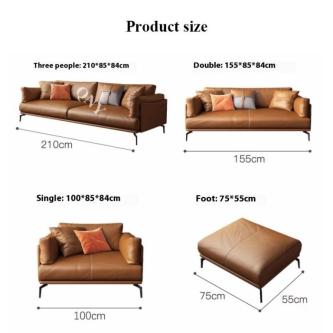 ????Textured Leather???? Simple Leather Sofa - Reception … in Singapore - Image 1