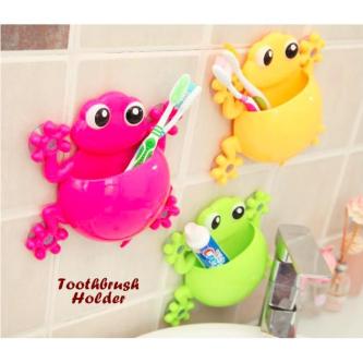 Toothbrush Holder FROG FROG Shape Toothbrush & Toothpaste Holder in Singapore - Image 1