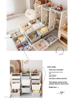 Toy Storage Multi-Layer Large Kids Storage Rack Super Large … in Singapore - Image 1