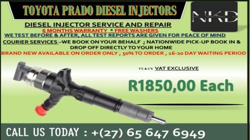Toyota Prado Diesel Injectors in Durban - Image 1