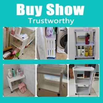 Trolley Rack Bathroom Kitchen Shelf/ Storage Utility Cart … in Singapore - Image 1